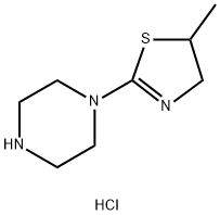 1-(5-Methyl-4,5-dihydro-1,3-thiazol-2-yl)piperazine dihydrochloride Struktur