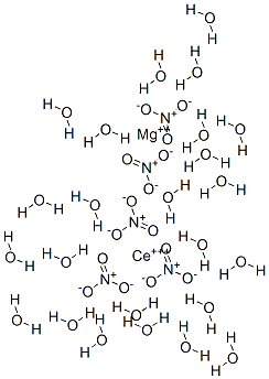 cerium(III) magnesium nitrate tetracosahydrate Struktur