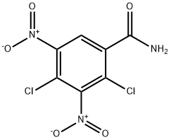 2,4-DICHLORO-3,5-DINITROBENZAMIDE Struktur