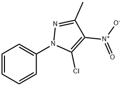 5-chloro-3-Methyl-4-nitro-1-phenyl-1H-pyrazole Struktur