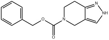 2,4,6,7-Tetrahydro-pyrazolo[4,3-c]pyridine-5-carboxylic acid benzyl ester Struktur