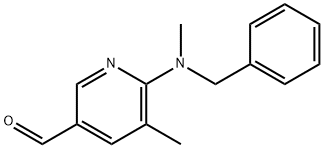 6-(benzyl(Methyl)aMino)-5-Methylnicotinaldehyde Struktur