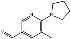 5-Methyl-6-(pyrrolidin-1-yl)nicotinaldehyde Struktur