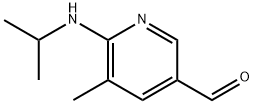 6-(isopropylaMino)-5-Methylnicotinaldehyde Struktur