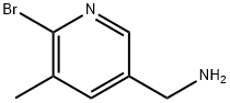 C-(6-BroMo-5-Methyl-pyridin-3-yl)-MethylaMine Struktur