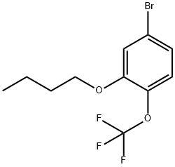 4-BroMo-2-butoxy-1-(trifluoroMethoxy)benzene Struktur