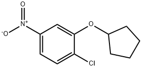 1-Chloro-2-(cyclopentyloxy)-4-nitrobenzene Struktur