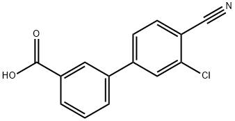 3-(3-Chloro-4-cyanophenyl)benzoic acid Struktur