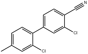 2-Chloro-4-(2-chloro-4-Methylphenyl)benzonitrile Struktur