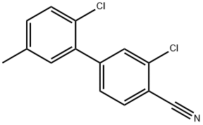 2-Chloro-4-(2-chloro-5-Methylphenyl)benzonitrile Struktur