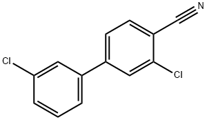 2-Chloro-4-(3-chlorophenyl)benzonitrile Struktur