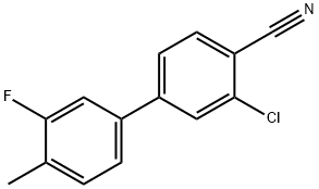 2-Chloro-4-(3-fluoro-4-Methylphenyl)benzonitrile Struktur