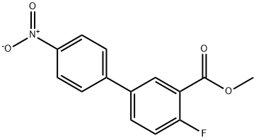 Methyl 2-fluoro-5-(4-nitrophenyl)benzoate Struktur