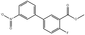 Methyl 2-fluoro-5-(3-nitrophenyl)benzoate Struktur