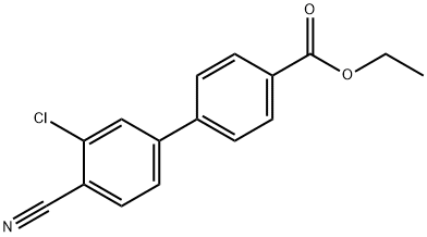 Ethyl 4-(3-chloro-4-cyanophenyl)benzoate Struktur