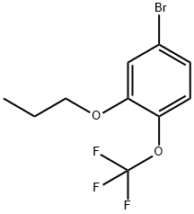 4-BroMo-2-propoxy-1-(trifluoroMethoxy)benzene Struktur