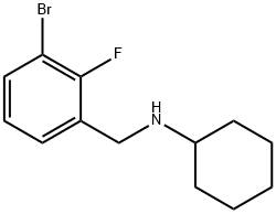 1-BroMo-3-cyclohexylaMinoMethyl-2-fluorobenzene Struktur