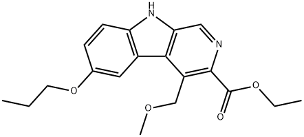 6-propoxy-4-(methoxymethyl)-beta-carboline-3-carboxylic acid ethyl ester Struktur