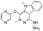 1-hydrazino-4-(3,5-dimethyl)-1-pyrazolyl-5H-pyridazino(4,5-b)indole Struktur