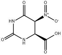 4-Pyrimidinecarboxylicacid,hexahydro-5-nitro-2,6-dioxo-,cis-(9CI) Struktur