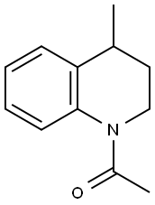 Quinoline,  1-acetyl-1,2,3,4-tetrahydro-4-methyl-  (9CI) Struktur