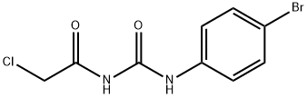 N-{[(4-BROMOPHENYL)AMINO]CARBONYL}-2-CHLOROACETAMIDE Struktur