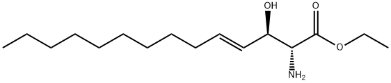 (2S,3R,4E)-2-Amino-3-hydroxy-tetradecenoic Acid Ethyl Ester Struktur