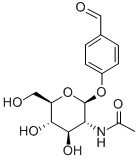 4'-FORMYLPHENYL 2-ACETAMIDO-2-DEOXY-BETA-D-GLUCOPYRANOSIDE Struktur