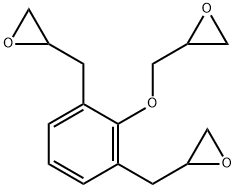 2,2'-[[2-(oxiranylmethoxy)-1,3-phenylene]bis(methylene)]bisoxirane Struktur