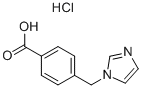 4-(1H-IMIDAZOL-1-YLMETHYL)BENZOIC ACID HYDROCHLORIDE Struktur