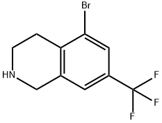 5-broMo-7-(trifluoroMethyl)-1,2,3,4-tetrahydroisoquinoline Struktur