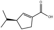 1-Cyclopentene-1-carboxylicacid,3-(1-methylethyl)-,(S)-(9CI) Struktur