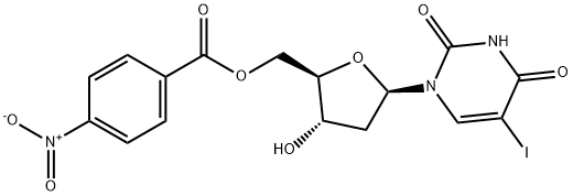 2'-Deoxy-5-iodouridine 5'-(4-nitrobenzoate) Struktur