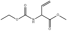 3-Butenoic  acid,  2-[(ethoxycarbonyl)amino]-,  methyl  ester Struktur