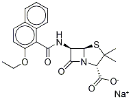 Nafcillin-d5 SodiuM Salt Struktur