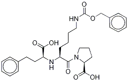 N-Benzyloxycarbonyl (S)-Lisinopril Struktur