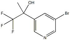 2-(5-Bromopyridin-3-yl)-1,1,1-trifluoropropan-2-ol Struktur