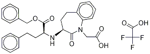 Benazeprilat Benzyl Ester Analogue, Trifluoroacetic Acid Salt Struktur