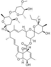 Avermectin A1A, 5-o-demethyl-22,23-dihydro-23-hydroxy-, (13R,23S)- Struktur