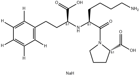 (S)-Lisinopril-d5 SodiuM Struktur