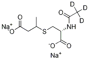 N-(Acetyl-d3)-S-(3-carboxy-2-propyl)-L-cysteine Disodium Salt Struktur