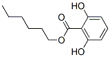 2,6-Dihydroxybenzoic acid hexyl ester Struktur