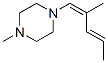 Piperazine, 1-methyl-4-(2-methyl-1,3-pentadienyl)-, (Z,E)- (9CI) Struktur