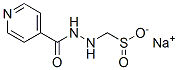 2'-(sulphinomethyl)isonicotinohydrazide, monosodium salt Struktur