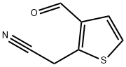 2-Thiopheneacetonitrile, 3-formyl- (9CI) Struktur