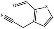 3-Thiopheneacetonitrile, 2-formyl- (9CI) Struktur