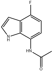 AcetaMide, N-(4-fluoro-1H-indol-7-yl)- Struktur