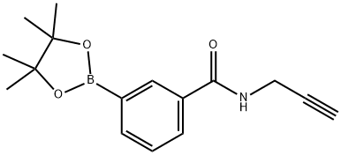 N-(Prop-2-yn-1-yl)-3-(tetramethyl-1,3,2-dioxaborolan-2-yl)benzamide Struktur