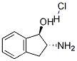 trans-2-Amino-2,3-dihydro-1H-inden-1-ol hydrochloride Struktur