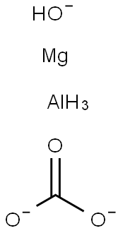 Aluminum magnesium hydroxide carbonate Struktur